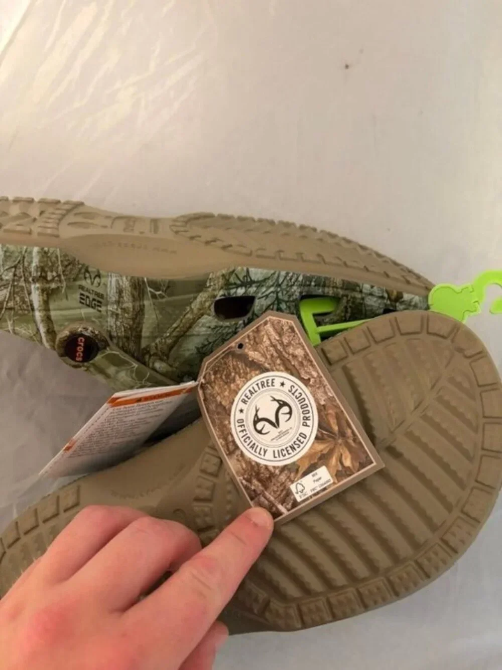 Camo Crocs Real Tree Edge Baya APX men’s shoes size 9 and 10 210511-90H slip on